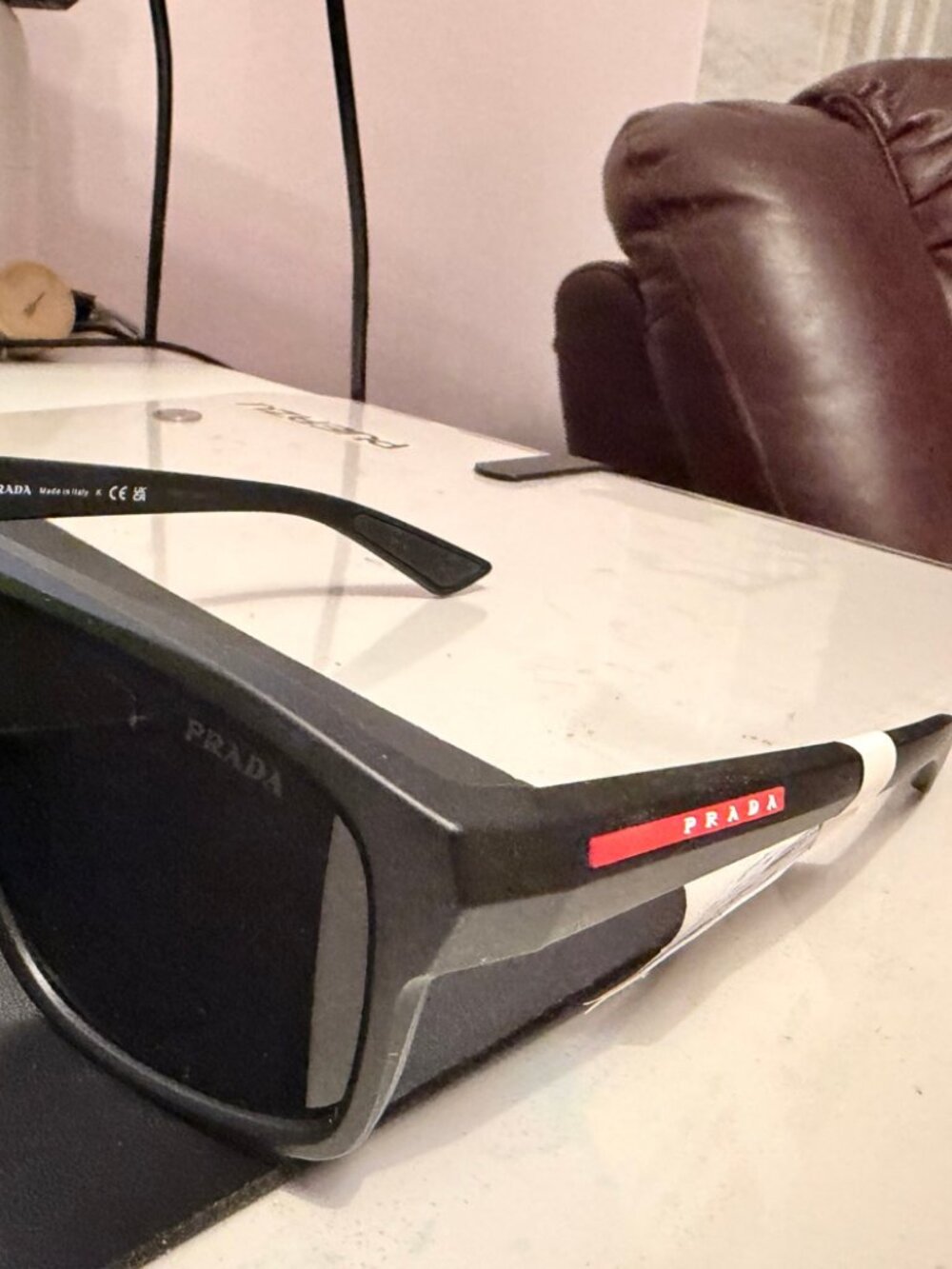 Prada Linea Rossa Sunglasses — PS B02S Matte Black, New With Tags